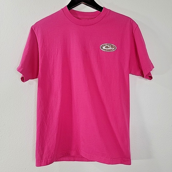 Drake T Shirt Women’s Medium Pink Cotton Logo Outdoor Hunting Casual Tee - Picture 1 of 7